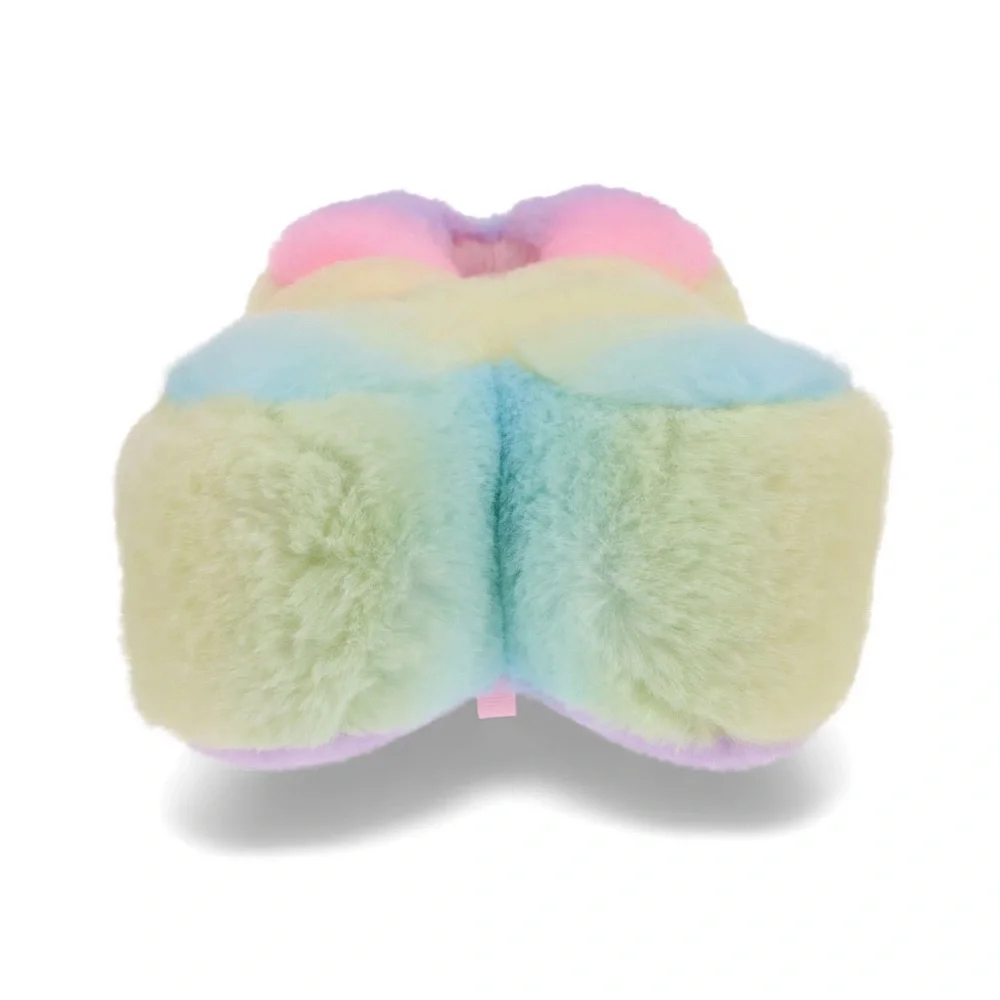 NEW Peeps Bunny Fleece Slippers in Tie Dye Multi-Color